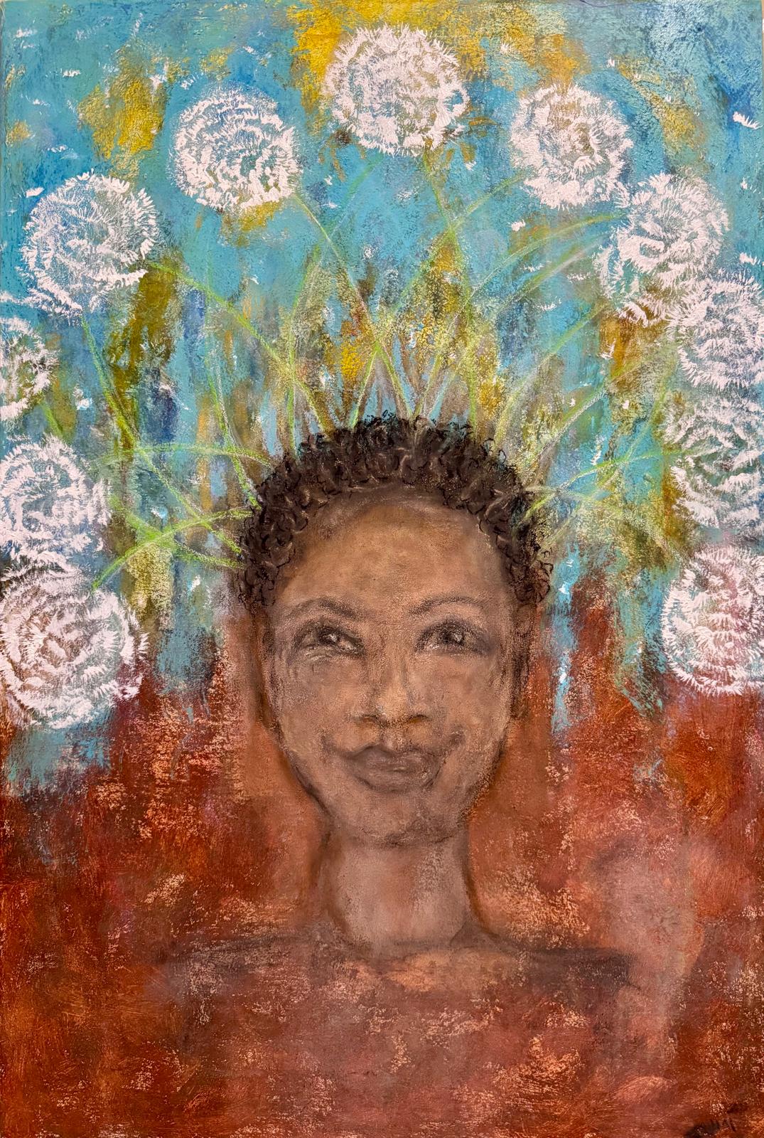 Dandelion - Mixed Media on Canvas